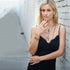 lovely with jewelry from<br>shop the look > contrast splendor <span class='visuallyhidden'>Contact the Beverly Hills store at 323-404-2959 or through this website for shopping assistance.</span>
